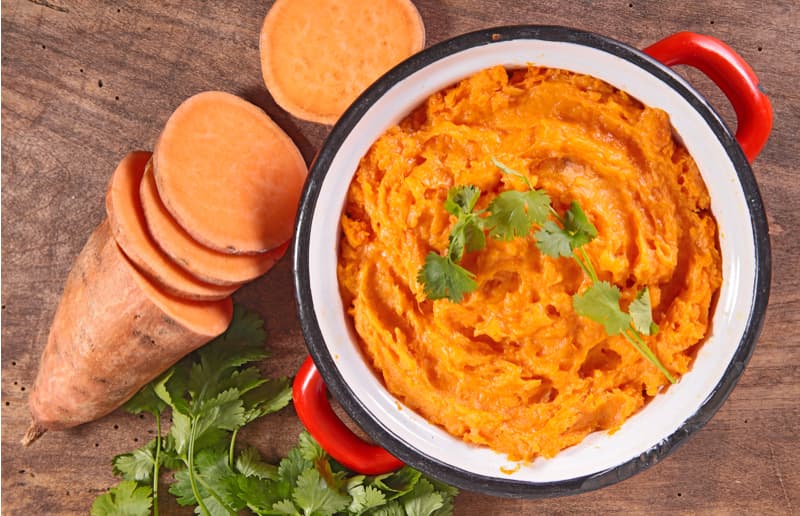 Sweet mashed potatoes without cow's milk recipe
